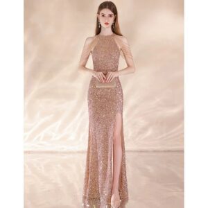 Exclusivo Vestido Dorado Reina Imperial