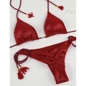 Exclusivo Bikini Rojo con Tirantes