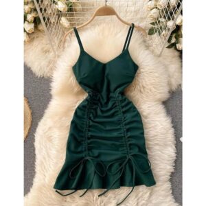 Hermoso Vestido Verde Ajustable