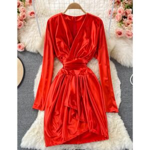 Impresionante Vestido Rojo